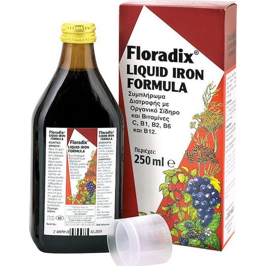 Power Health Floradix Γυναικείο Τονωτικό με Ειδικά Εκχυλίσματα Φρούτων, Σίδηρο & Βιταμίνες, 250ml