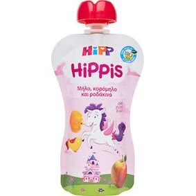 Hipp Hippis με Γεύση Μήλο-Κορόμηλο-Ροδάκινο Χωρίς Ζάχαρη 100gr για 12+ μηνών