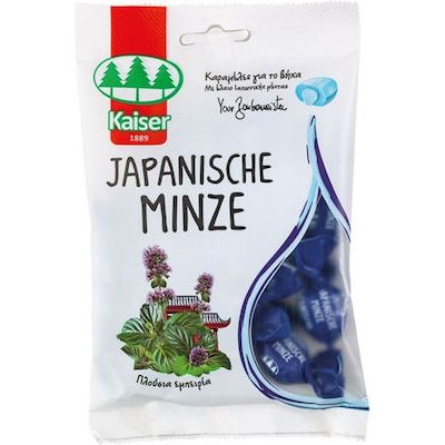 Kaiser 1889 Japanische Minze Candies with Japanese Mint Oil Filling Mint 90gr