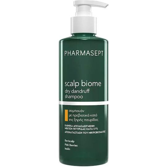 Pharmasept Scalp Biome Dry Dandruff Shampoo Σαμπουάν με Πρεβιοτικά κατά της Ξηρής Πιτυρίδας, 400ml