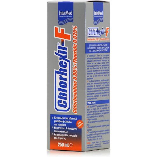 InterMed Chlorhexil-F 0.025% Στοματικό Διάλυμα Καθημερινής Προστασίας κατά της Πλάκας & της Κακοσμίας 250ml