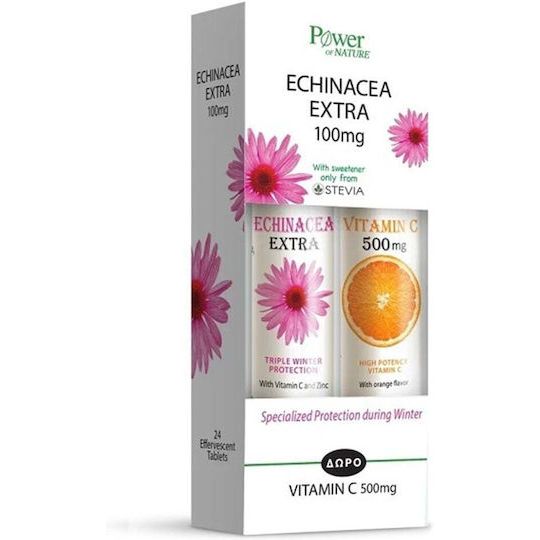Power Health Echinacea Extra & Vitamin C 100mg Συμπλήρωμα για την Ενίσχυση του Ανοσοποιητικού 40 αναβράζοντα δισκία