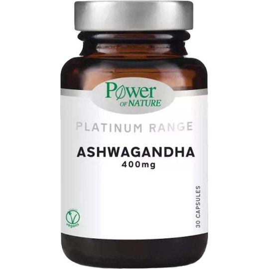 Power of Nature Platinum Range Ashwagandha 400mg, 30caps