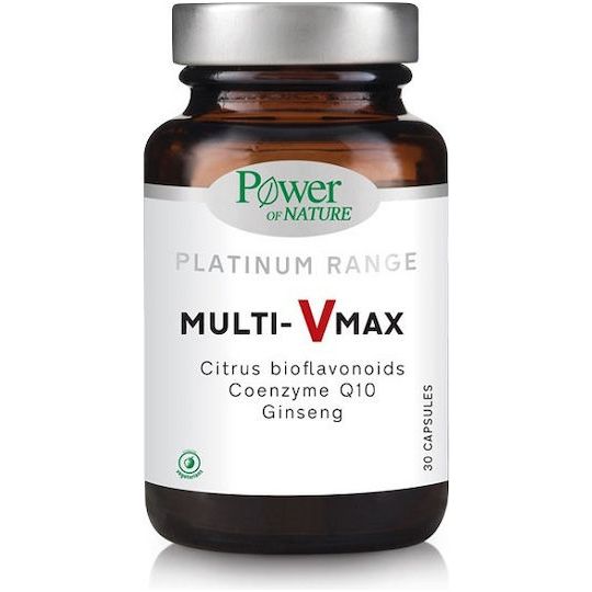 Power Of Nature Platinum Range Multi-Vmax Βιταμίνη για Ενέργεια & το Ανοσοποιητικό 30 κάψουλες