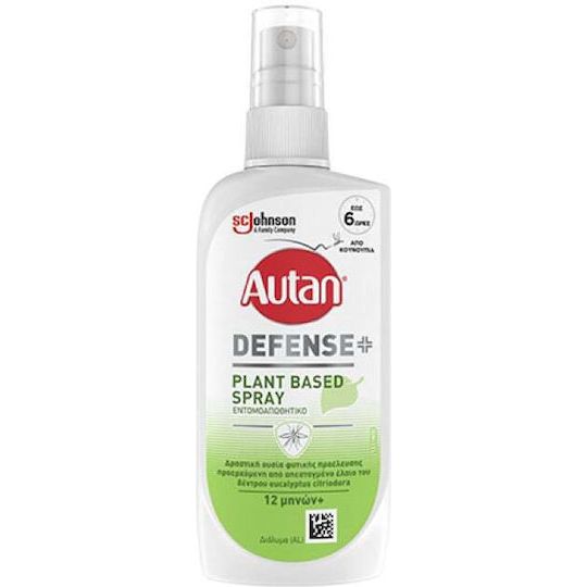 Autan Defense Plant Based Εντομοαπωθητική Λοσιόν σε Spray Κατάλληλη για Παιδιά 100ml