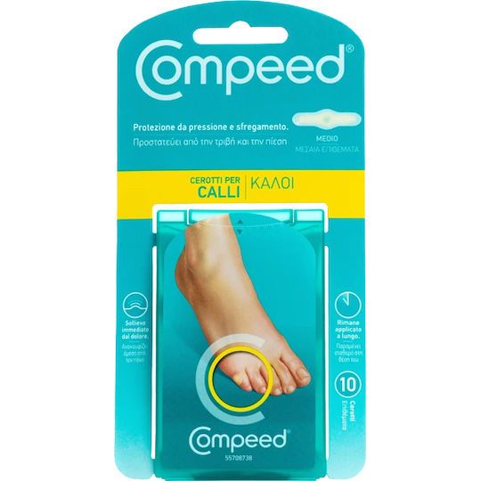 Compeed Επιθέματα Corn με Gel για τους Κάλους Medium 10τμχ