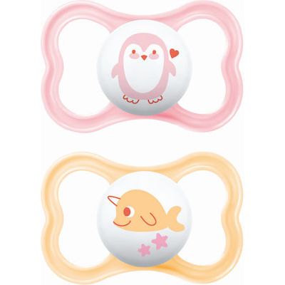 Mam Orthodontic Silicone Pacifiers Air Pink for 6-16 months 2pcs