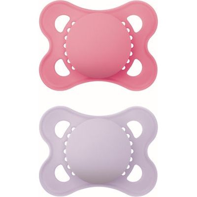 Mam Silicone Pacifiers Colours Of Nature Fuchsia-Purple Matte for 2-6 months 2pcs