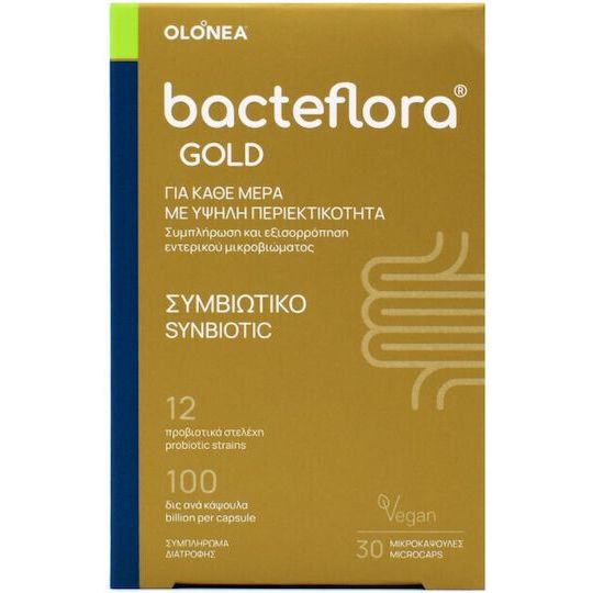 Olonea Bacteflora Gold с пробиотици и пребиотици 30 растителни капсули