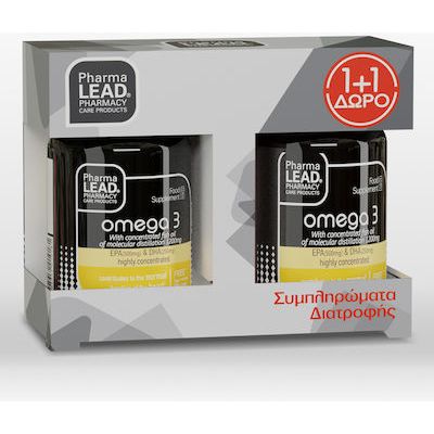 Pharmalead Ιχθυέλαιο Omega 3 Fish Oil 1200mg EPA 500mg & DHA 250mg Συμπλήρωμα Διατροφής με Ιχθυέλαιο 30+30 Μαλακές Κάψουλες