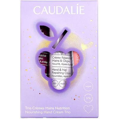 Caudalie Hand Cream Trio Σετ Περιποίησης για Ενυδάτωση 3τμχ