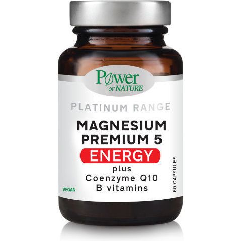 Power of Nature Platinum Range Magnesium Premium 5 Energy 60caps