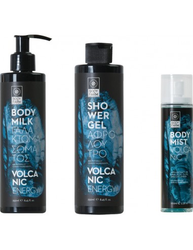 Bodyfarm Set Volcanic Spa Box Shower Gel 250ml & Body Milk 250ml & Body Mist 100ml