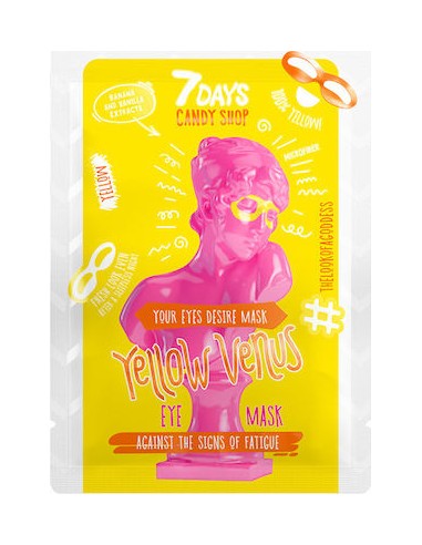 7 Days Candy Shop Eye Mask Yellow Venus Banana And Vanilla 10gr
