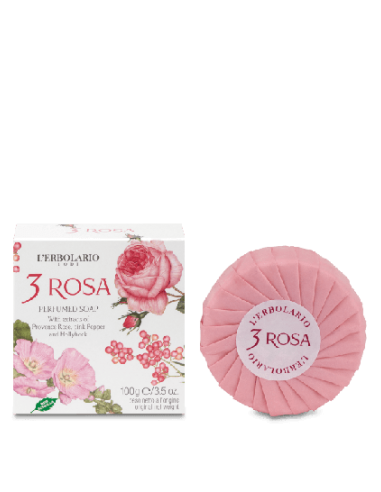L’Erbolario 3 Rosa Sapone Profumato 1 Σαπούνι 100gr