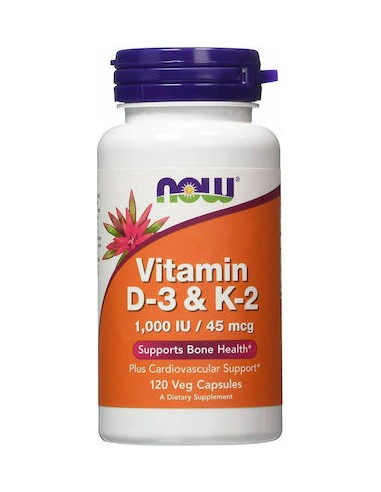 Now Foods Vitamin D-3 & K-2 1000iu 120caps