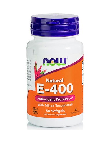 Now Foods Vitamin E-400 iu, Mixed Tocopherols 50Softgels