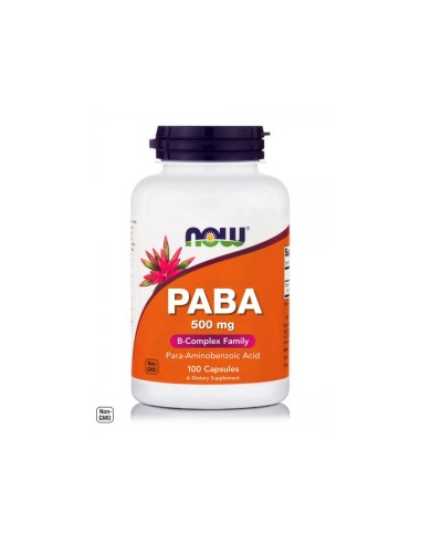 Now Foods PABA 500mg 100caps