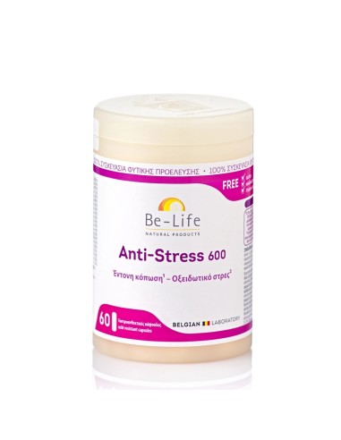 Be-Life Anti-Stress 600 Συμπλήρωμα για το Άγχος 60 κάψουλες