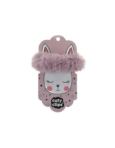 Fluffy Bunny No 1 Παιδικό Λαστιχάκι Scrunchy σε Ροζ Χρώμα 1τμχ