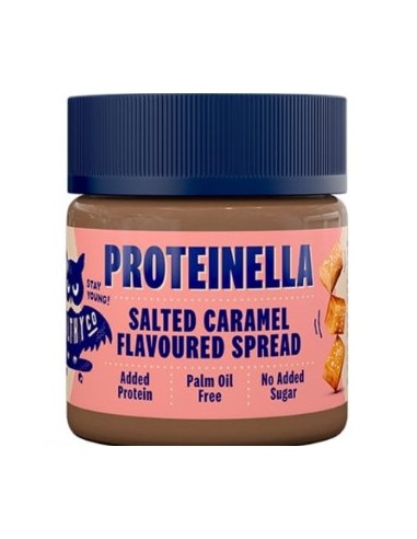 HealthyCo Proteinella Salted Caramel Άλλειμα Αλατισμένης Καραμέλας με Έξτρα Πρωτεΐνη Χωρίς Προσθήκη Ζάχαρης, 200gr