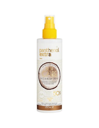 Medisei Panthenol Extra Sun Care Αντηλιακή Λοσιόν Προσώπου και Σώματος SPF50 σε Spray 250ml