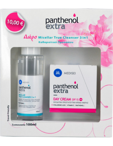 Panthenol Extra Day Cream SPF15 50ml & Micellar True Cleanser 3in1 100ml