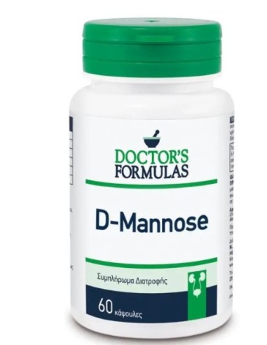 Doctor's Formulas D-Mannose Συμπλήρωμα Διατροφή Για Τη Φυσιολογική Λειτουργία Tου Ουροποιητικού Συστήματος 30 Κάψουλες