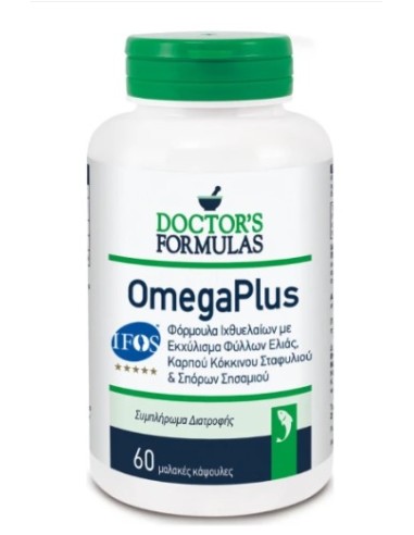 Doctor's Formulas Omega Plus, Φόρμουλα Ιχθυελαίων 60 Κάψουλες