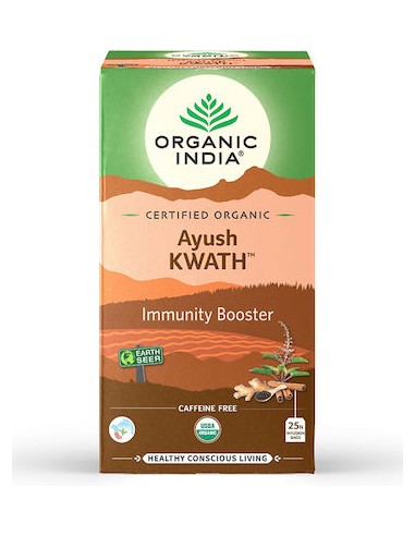 Organic India Τσάι 25 Φακελάκια με Άρωμα Ayush Kwath
