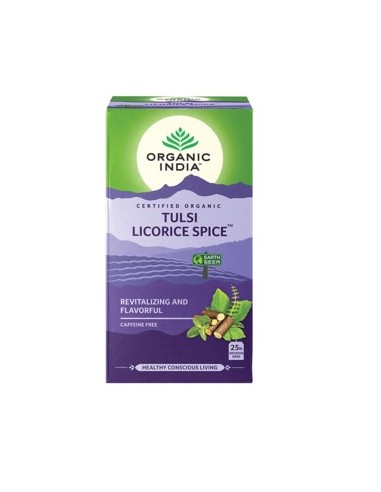Organic India Τσάι 25 Φακελάκια με Άρωμα Licorice Spice