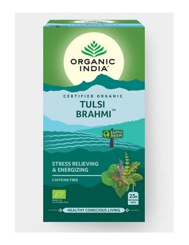 Organic India Τσάι 25 Φακελάκια με Άρωμα Brahmi