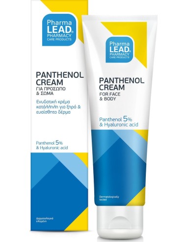 PharmaLead Panthenol 5% Cream Ενυδατική Κρέμα Για Πρόσωπο - Σώμα 100ml