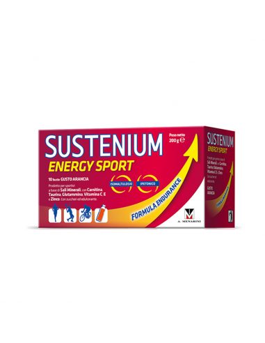 Menarini Sustenium Energy Sport με Γεύση Πορτοκάλι 10 φακελάκια