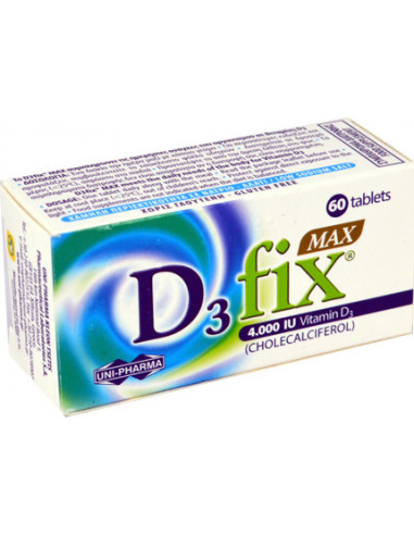 Uni-Pharma D3 Fix Max 4000iu 60 ταμπλέτες