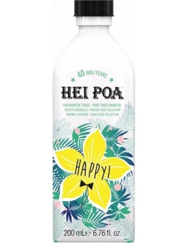 HEI POA Happy Monoi Oil Tiare Λάδι Monoi πολλαπλών χρήσεων με άρωμα Λουλουδιών Tiare, 100ml