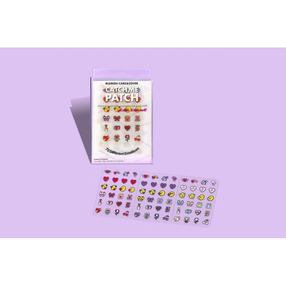 Catch Me Patch Love Yourself Emoticon Design 72pcs - Hydrogel Patches for Scar Covering
