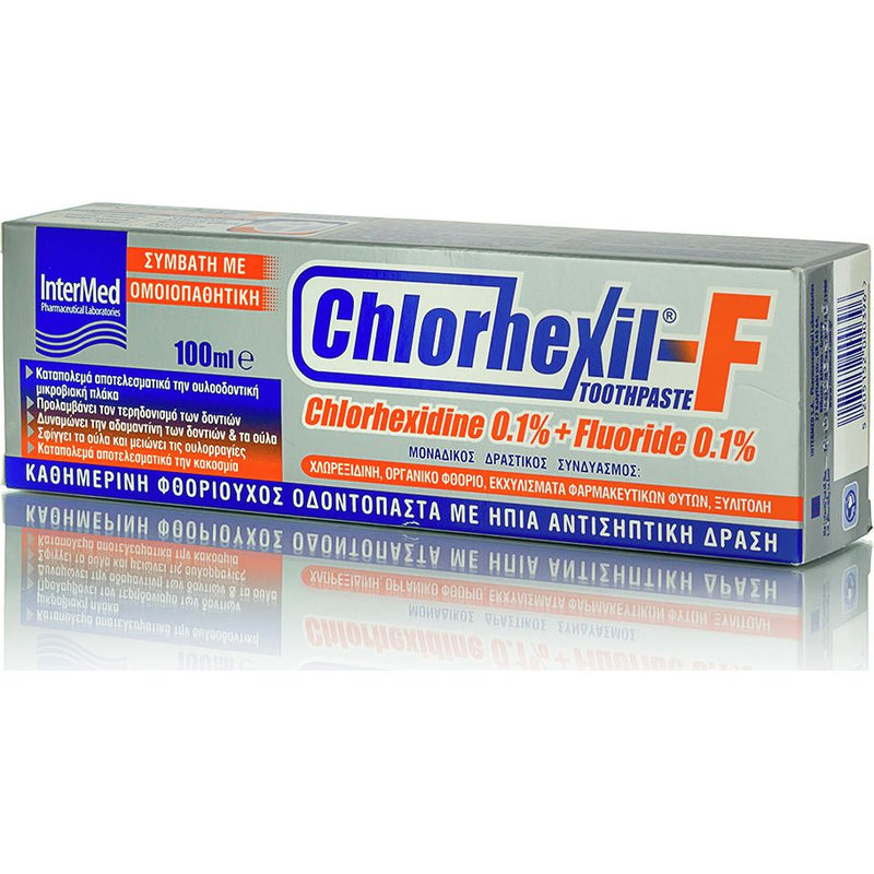 InterMed Chlorhexil F Οδοντόκρεμα με Χλωρεξιδίνη για Ουλίτιδα & Περιοδοντίτιδα 100ml