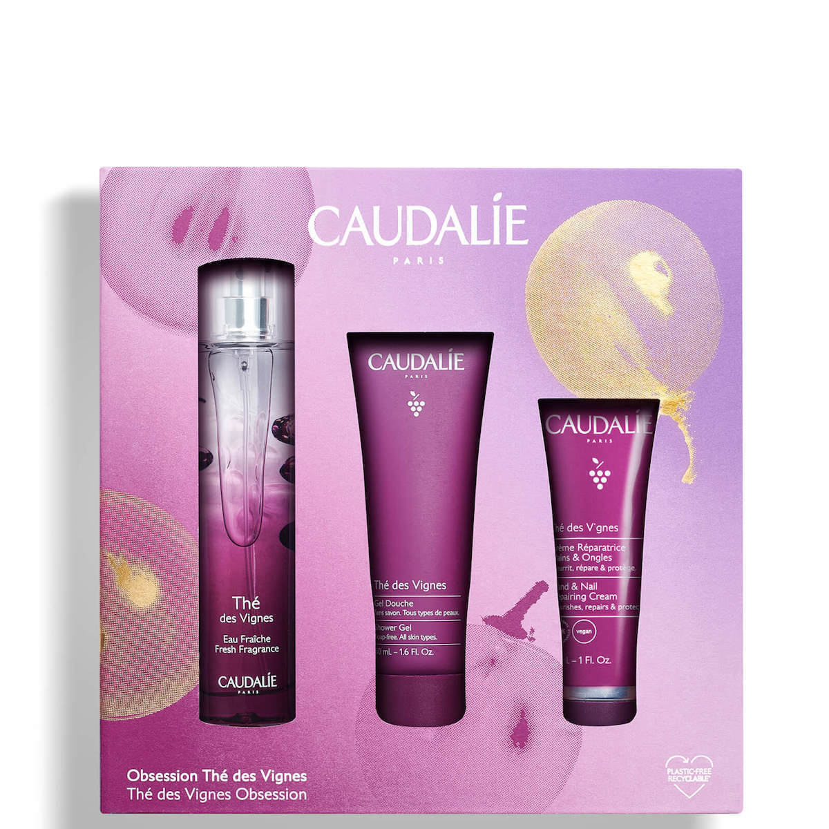 Caudalie Promo The De Vignes Fresh Fragrance 50ml & Δώρο The des Vignes Shower Gel 50ml & The des Vignes Hand & Nail Repair Cream 30ml