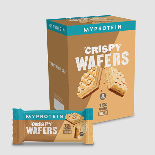Myprotein Crispy Waffers Μπάρα με 15gr Πρωτεΐνης & Γεύση Vanilla 40gr