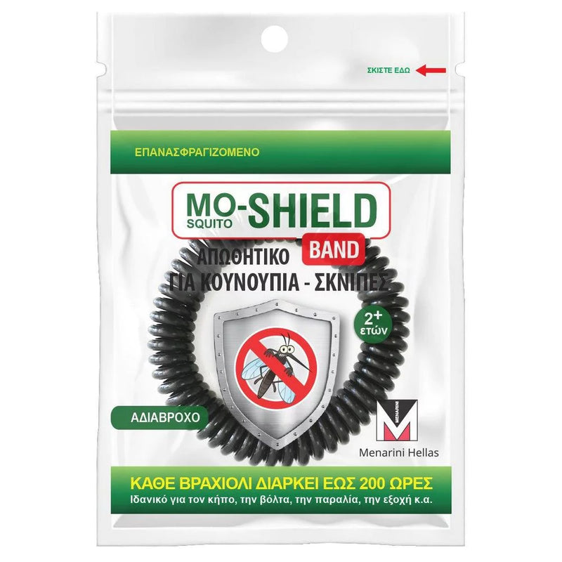 Menarini Mo Shield Band Anti-Mosquito Bracelet Black, 1pc