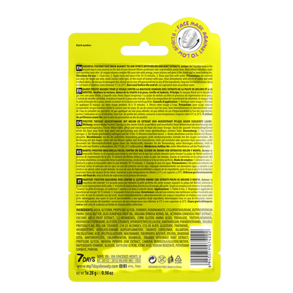 7DAYS Cheerful Tuesday Sheet Mask 28g 