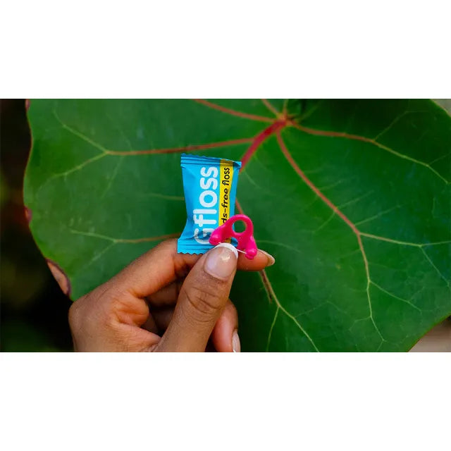 Gfloss Hands-Free Dental Floss 1 flosser unflavoured, Dental Floss for Use on the Go 1 piece