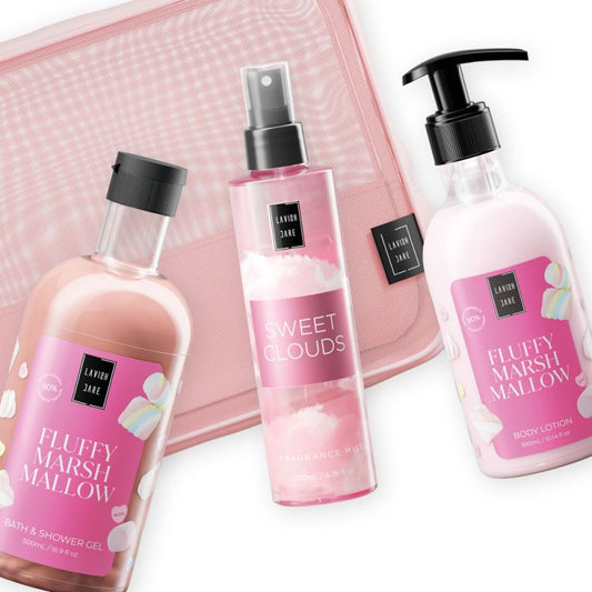 Lavish Care Fluffy Marshmallow Σετ Περιποίησης Σώματος με Νεσεσέρ