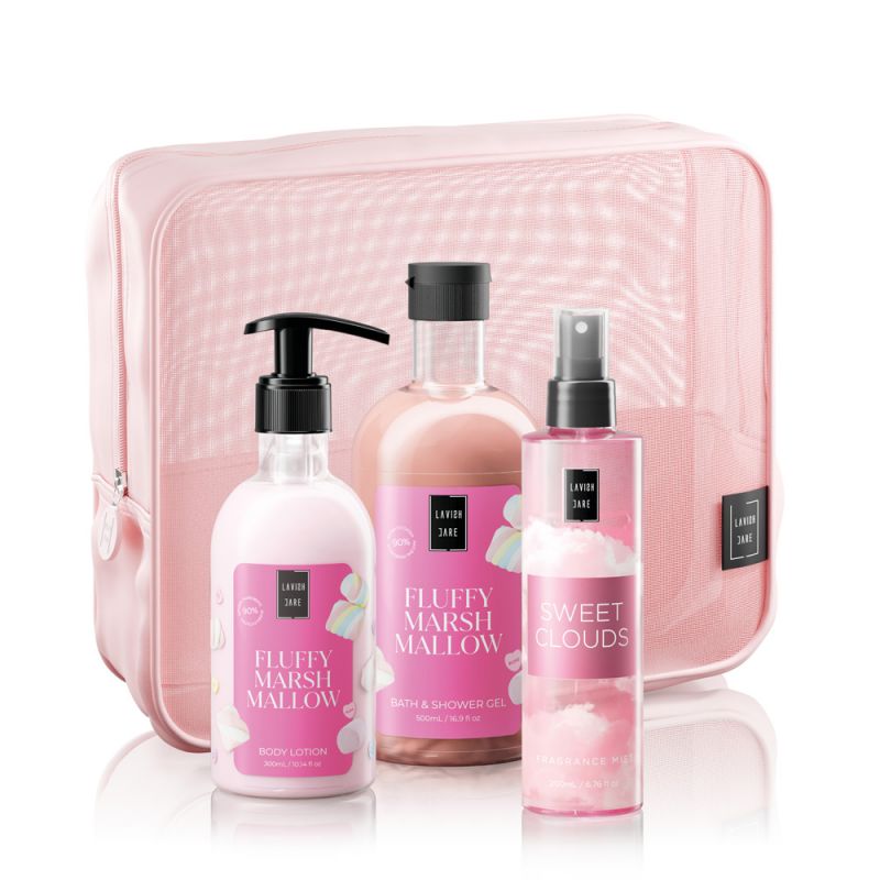 Lavish Care Fluffy Marshmallow Σετ Περιποίησης Σώματος με Νεσεσέρ