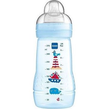 Mam Πλαστικό Μπιμπερό Easy Active με Θηλή Σιλικόνης 270ml για 2+ μηνών