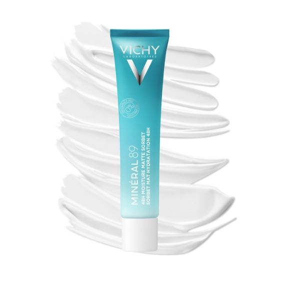 Vichy Mineral 89 48H Moisture Matte Sorbet Κρέμα-Gel Ενυδάτωσης για Λιπαρή Επιδερμίδα, 40ml