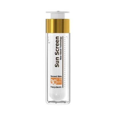 Frezyderm Sun Screen Velvet SPF30 Прозрачен слънцезащитен крем за лице, 50 мл