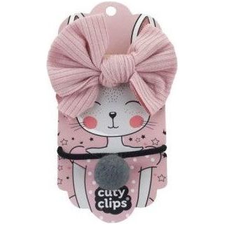 Cuty Clips Boss Bunny Kids Headband &amp; Hair Scrunchie No3 – Pink 