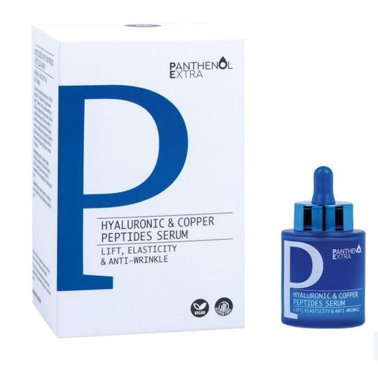 Medisei Panthenol Extra Serum Υαλουρονικού Οξέος & Πεπτιδίων Χαλκού – Ενυδάτωση & Αντιγήρανση 30ml
